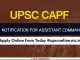 UPSC CAPF 2019 Notification