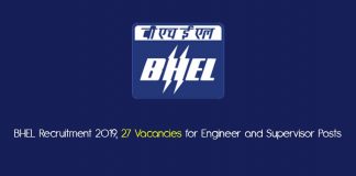 BHEL Recruitment 2019