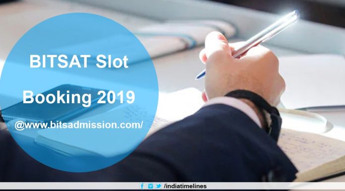 BITSAT Slot Booking 2019 Begins