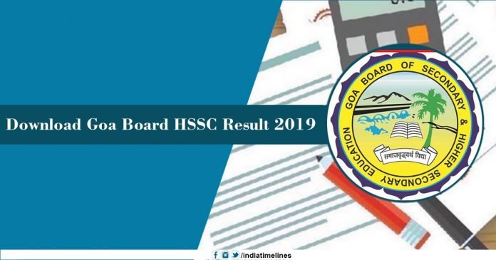 Goa Board 12th Result 2019 Goa Board 12th Result 2019