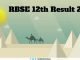 RBSE 12th Science/Commerce Result 2019