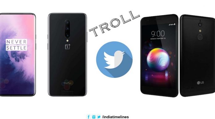 Xiaomi trolls OnePlus 7 Pro on twitter