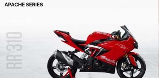 Upgraded TVS Apache RR 310 teased