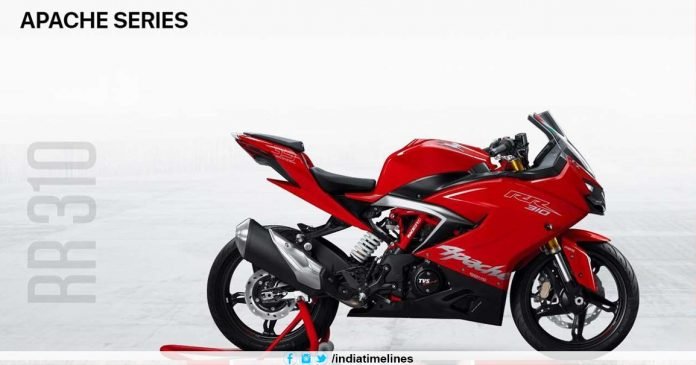 Upgraded TVS Apache RR 310 teased