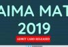 AIMA MAT 2019 Admit Card