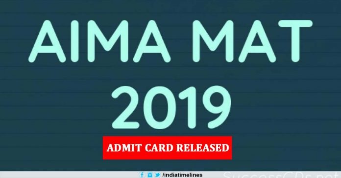 AIMA MAT 2019 Admit Card