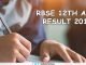 RBSE 12th Arts Result 2019