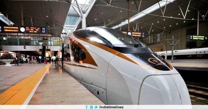 Superfast bullet train that run with the speed of airplane