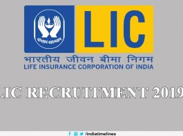 LIC Recruitment 2019