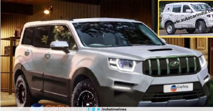 2020 Mahindra Scorpio SUV new gen spied testing - Launch Next Year