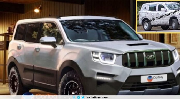 2020 Mahindra Scorpio SUV new gen spied testing - Launch Next Year