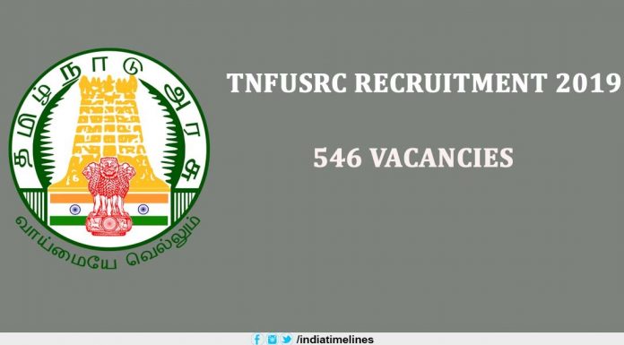 TNFUSRC Recruitment 2019