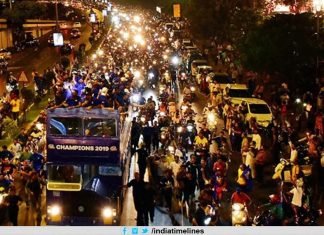 Mumbai Indians get a grand welcome