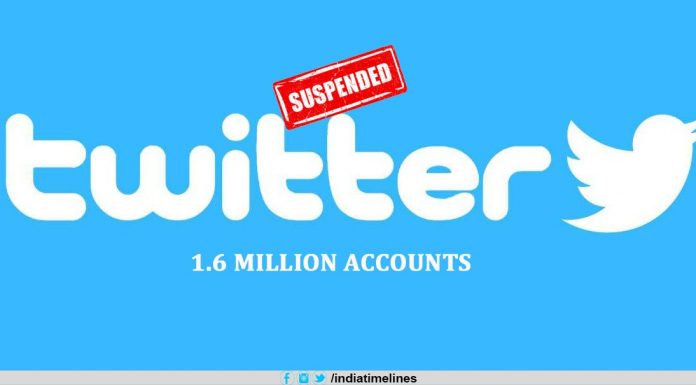 Twitter suspends over 1.6 million accounts
