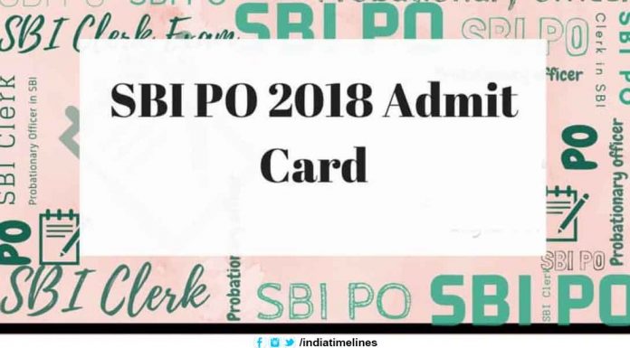 SBI PO PRE Admit Card 2019 Released