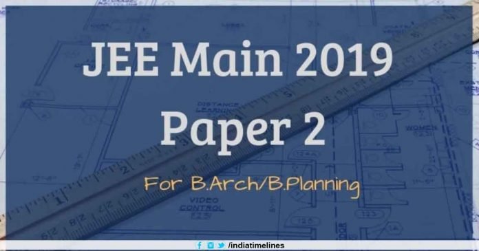 JEE Main Paper 2 Result 2019