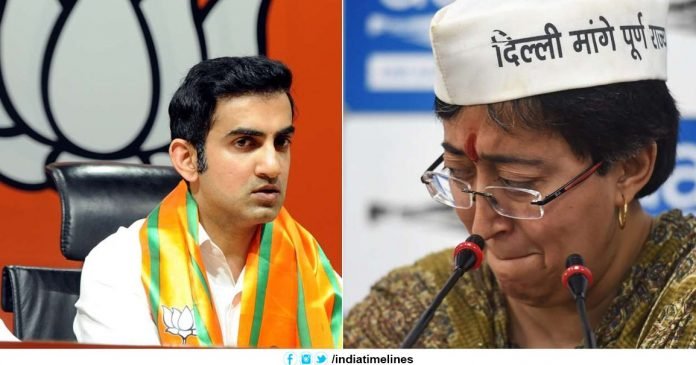 Atishi accuses Gautam Gambhir Atishi accuses Gautam Gambhir