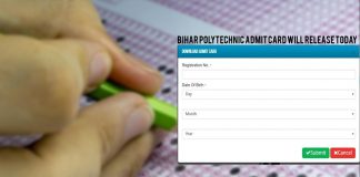 Bihar Polytechnic Admit Card 2019