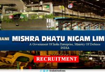 Mishra Dhatu Nigam Limited Midhani Recruitment 2019