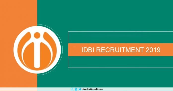 IDBI Recruitment 2019