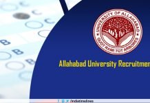 Allahabad University Recruitment 2019