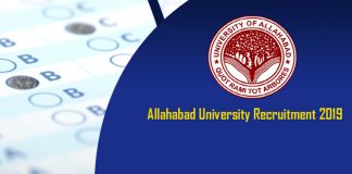 Allahabad University Recruitment 2019