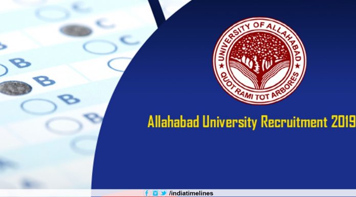 Allahabad University Recruitment 2019
