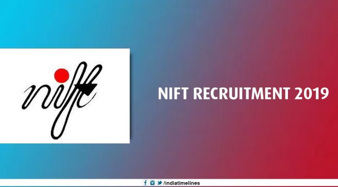 NIFT Recruitment 2019