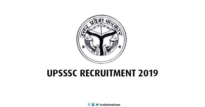 UPSSSC Recruitment 2019