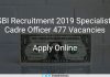 SBI SO Recruitment 2019 Apply Online
