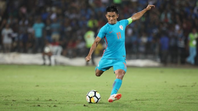 Sunil Chhetri broke Liones Messi's record