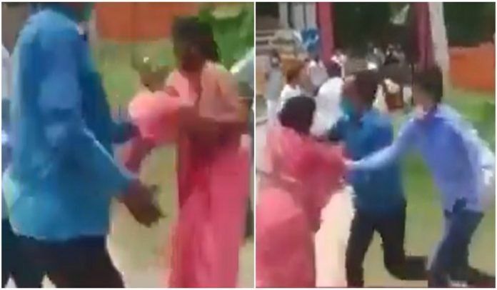 Akhilesh Yadav 'silent' after woman candidate's sari was pulled in Lakhimpur Akhilesh Yadav 'silent' after woman candidate's sari was pulled in Lakhimpur