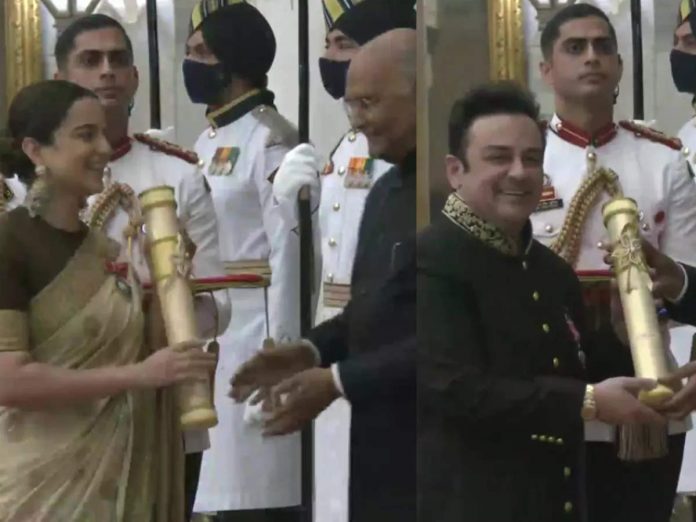Padma Shri Award: Kangana Ranaut and Adnan Sami get Padma Shri by President Ram Nath Kovind