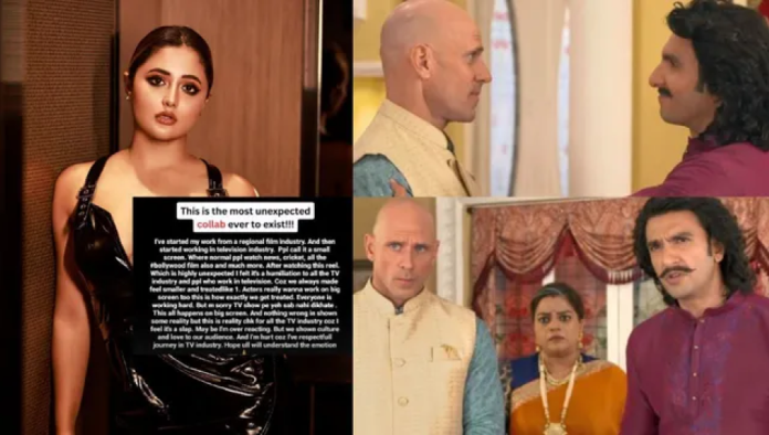 Rashami Desai reacts to Ranveer Singh-Johnny Sins' Ad