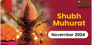November 2024 Muhurat Dates and Timings Banner